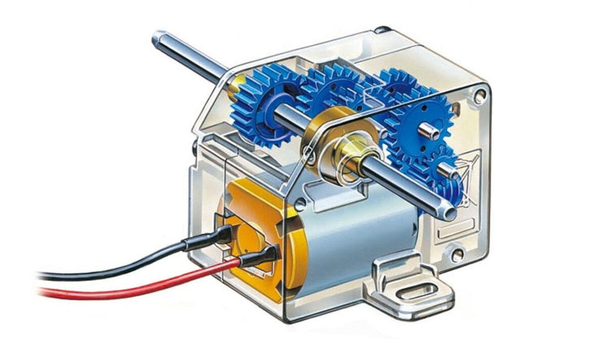 ミニモーター低速ギヤボックス （4速）