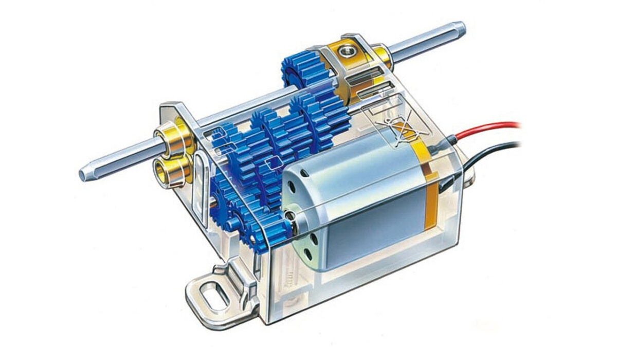 ミニモーター多段ギヤボックス（12速）